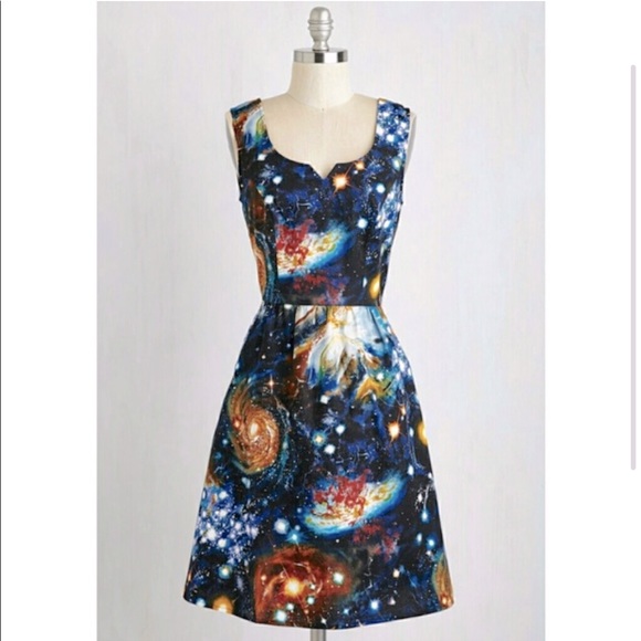 Modcloth Dresses & Skirts - ModCloth galaxy space dress